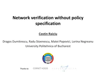 Provably Correct Networks and Network Verification