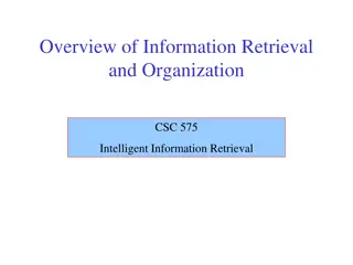 Understanding Information Retrieval and Organization