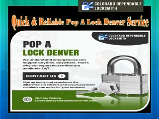 Quick & Reliable Pop A Lock Denver Service