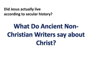 Historical Evidence of Jesus in Secular Accounts