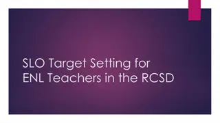 Setting Targets for ENL Teachers in the RCSD