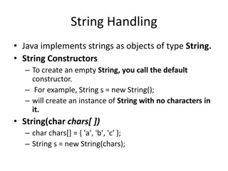 Understanding Java String Operations