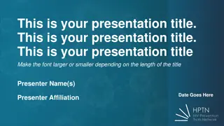 Dynamic Presentation Title Options