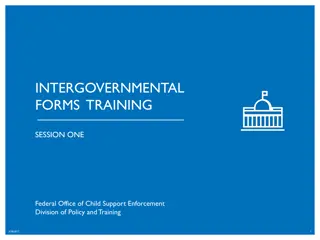 Intergovernmental Forms Training Session