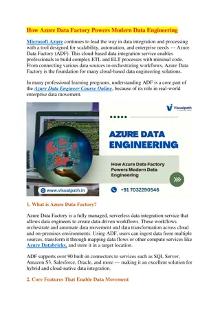 Best Azure Data Engineer Training Online | Azure in Hyderabad