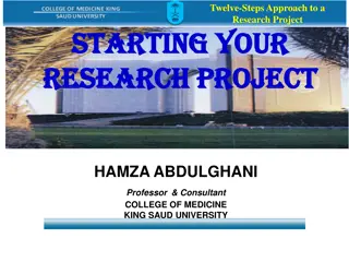 Approach to a Research Project - Steps for Success