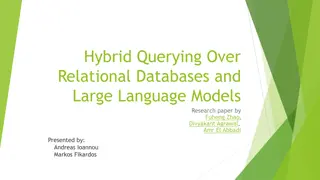 Hybrid Querying Over Relational Databases and Large Language Models