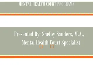 Understanding Mental Health Court Programs