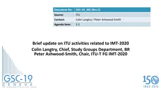 Update on ITU Activities Related to IMT-2020