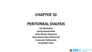Peritoneal Dialysis Regimes Overview