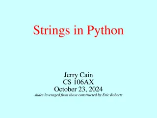 Understanding Strings in Python