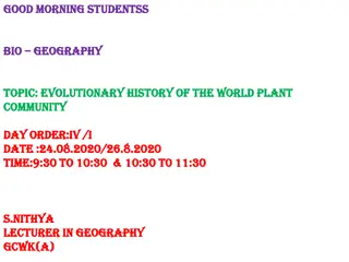 Evolutionary History of World Plants: From Earliest Forms to Paleozoic Flora