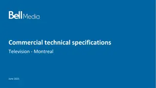 Commercial Television Specifications Montreal June 2021