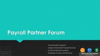 Oregon Payroll Partner Forum Overview
