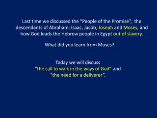 People of the Promise: God's Call and the Deliverer
