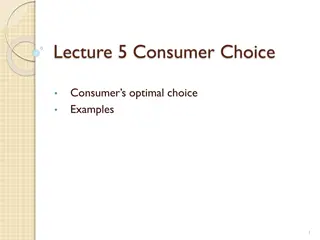 Consumer Choice and Optimal Selection Examples