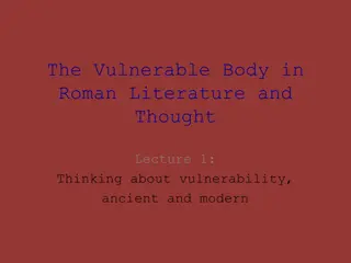 Understanding Vulnerability in Roman Literature and Thought
