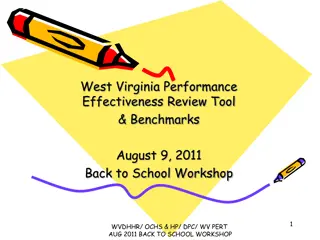 Understanding West Virginia Performance Review Tool & Benchmarks