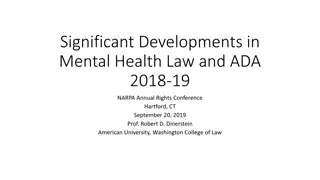 Developments in Mental Health Law and ADA at 2019 NARPA Conference