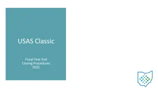 Year-End Closing Procedures 2021 for USAS Classic System