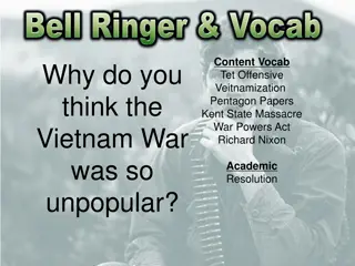 Unpopularity of Vietnam War