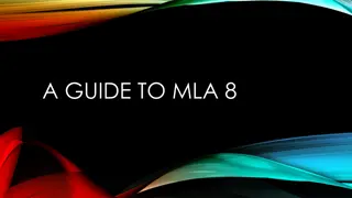 MLA Works Cited Page Guide