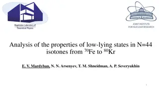 Low-Lying States in N=44 Isotones Analysis