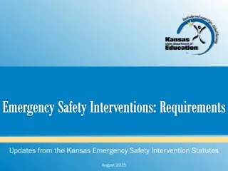 Kansas Emergency Safety Intervention Statutes Updates