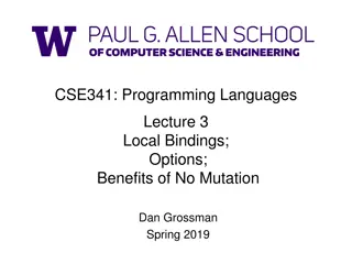 Local Bindings and No Mutation: Understanding Let-Expressions in Programming Languages