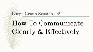 Effective Communication Strategies for Groups