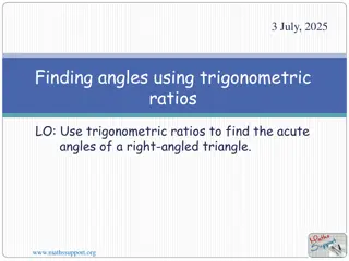 Trigonometric Ratios in Right-Angled Triangles