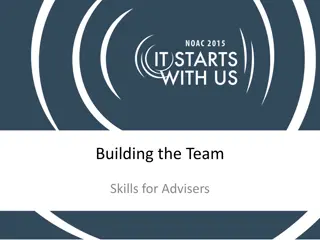 Enhancing Team Skills for Advisors