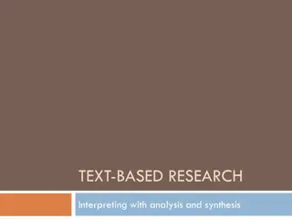 Unveiling Interpretation Strategies in Text-Based Research