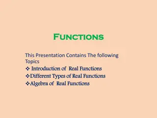 Understanding Real Functions: Types, Algebra, and Examples