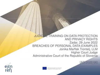 Data Protection Breach Scenarios for Discussion