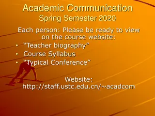 Develop Oral English Skills for Academic Communication