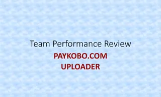 Team Performance Review and Goals Update