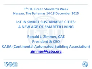 Smart Sustainable Cities: IoT in Smarter Living