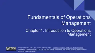Operations Management Fundamentals Explained