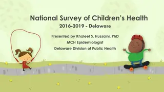 National Survey of Children's Health 2016-2019 Overview