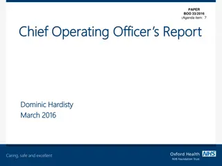 Directorate Reports: Children & Adult Services Updates