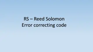Understanding Reed-Solomon Error Correcting Code