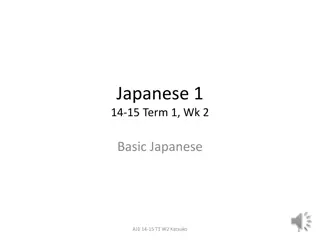Japanese Language Basics and Expressions