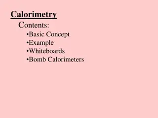 Calorimetry Concepts and Examples