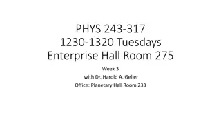 Physics Homework Problems with Dr. Harold A. Geller
