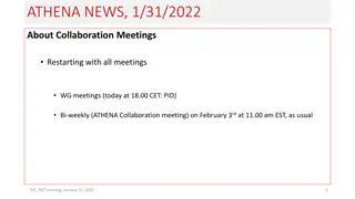 ATHENA Collaboration Meetings Update