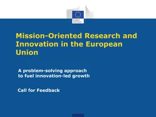 Mission-Oriented Research and Innovation in the EU