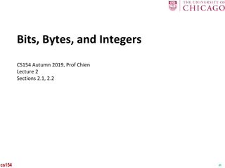 Understanding Bits, Bytes, and Integers in Computer Science