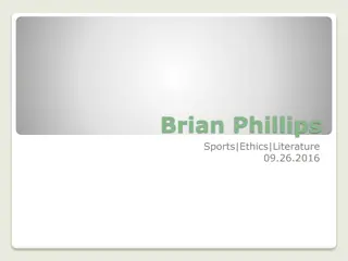 Brian Phillips: Literature, Ethics, and Sports Insights