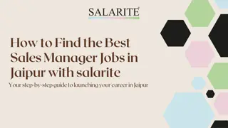 How to Find the Best Sales Manager Jobs in Jaipur with salarite